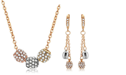 Trinity Barrell Luxury Necklace & Earrings Set