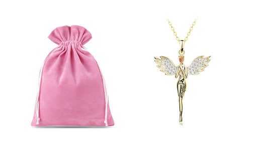 Guardian Angel Necklace With Crystals From Swarovski