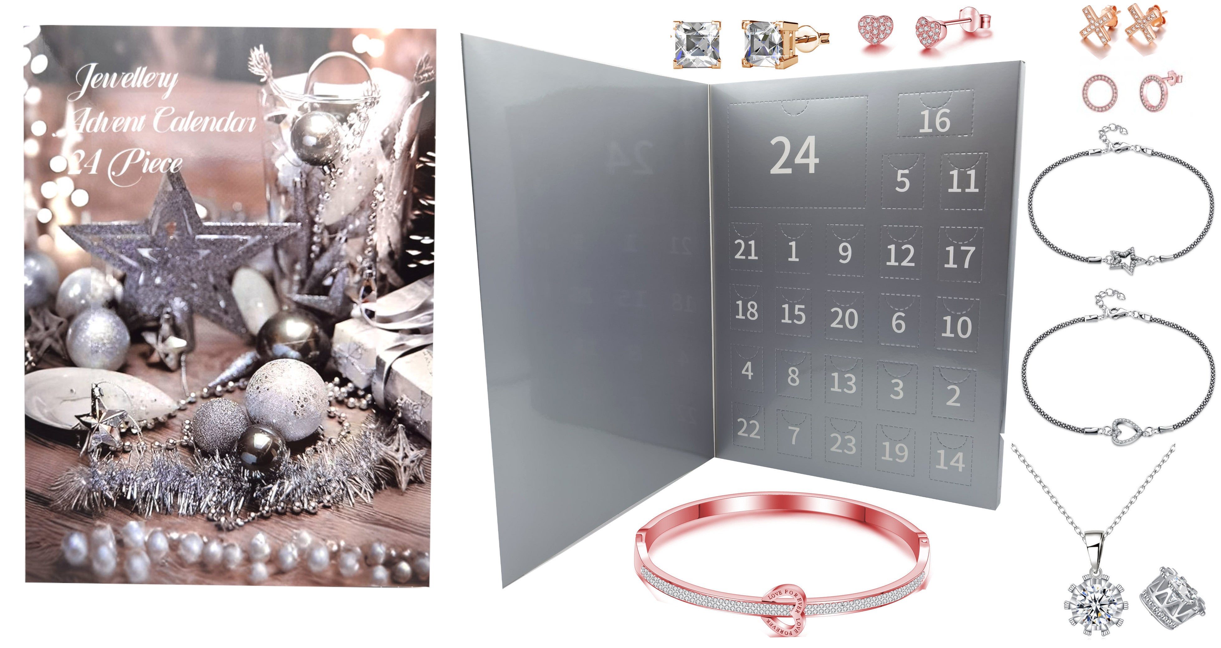 Advent calendar with 925 silver popular bijoux