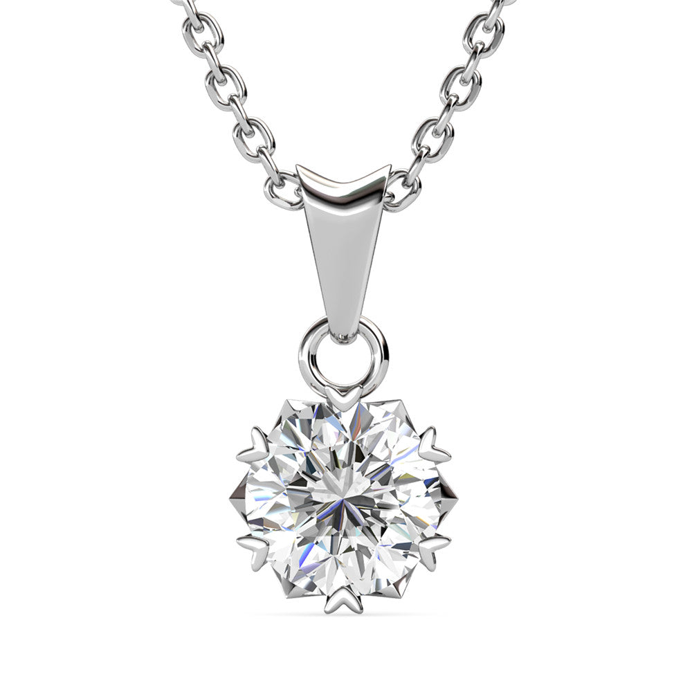 1 crt Mini Heart Lab Created Moissanite Diamond Women Jewellery 925 Sterling Silver Pendant