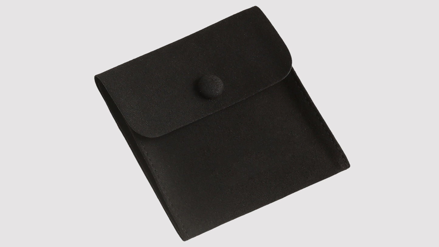 Black Velvet Button Case