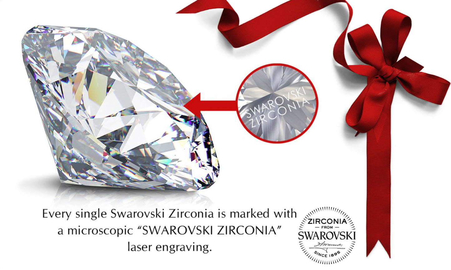 Swarovski® Laser Etched CZ Studs