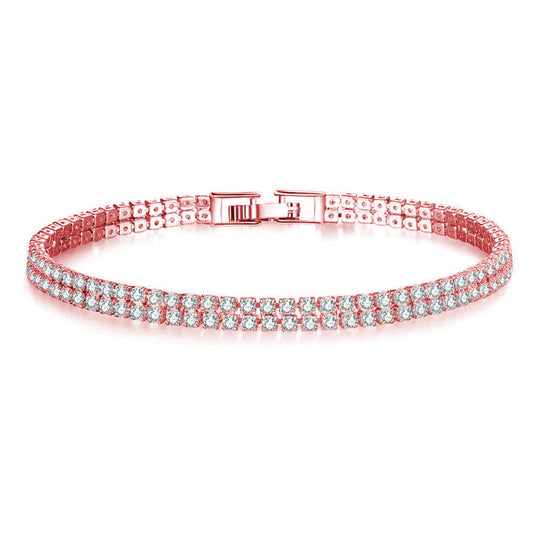 Two Row Pave Bracelet