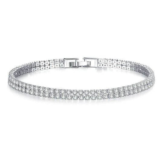 Two Row Pave Bracelet