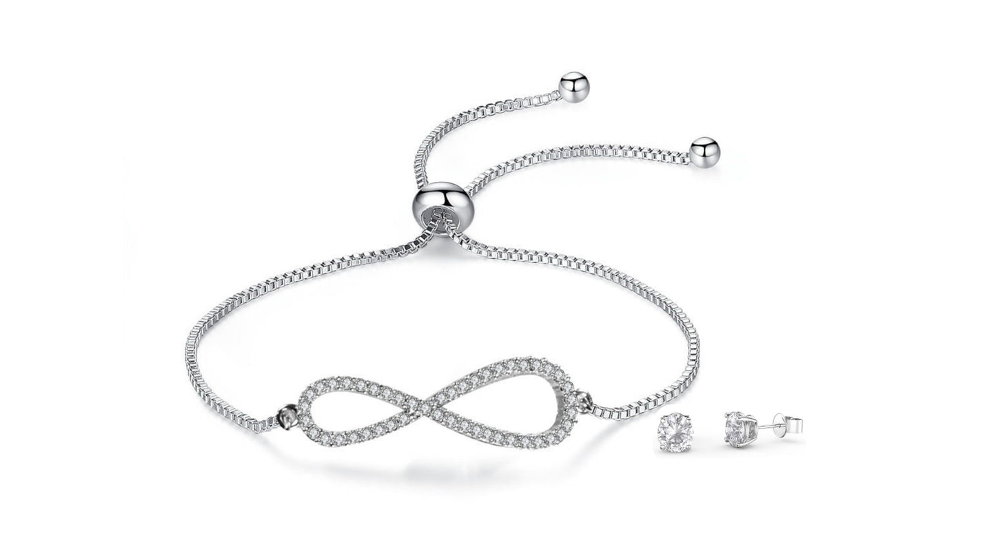 Infinity Bracelet & Earring Set